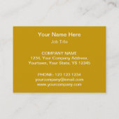 Goldstar-Visitenkarten-Vorlage Visitenkarte (Rückseite)