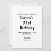 Goldstars mit Message Foto zum Geburtstag Einladung (Rückseite)