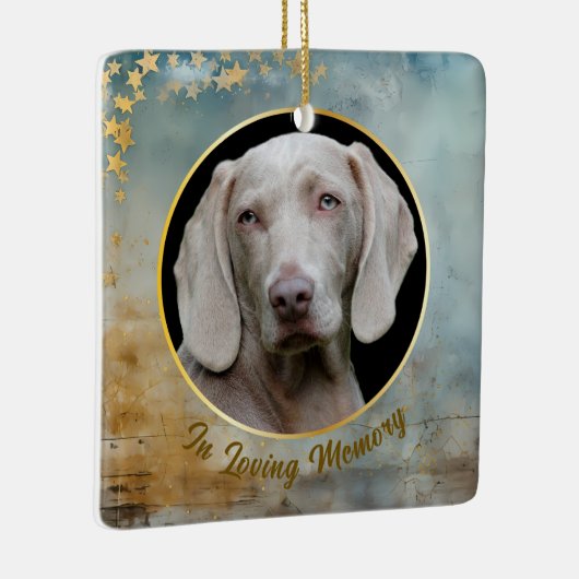 Goldstars-Rahmen für die Gedenkstätte für Holzpets Keramikornament (Rechts)