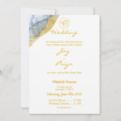 Goldstaub Einfache moderne Sikh Ik Onkar Einladung (Vorderseite)