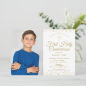 Goldstaub Erste Einladung zum Foto der Heiligen Ko (Stehend Vorderseite)