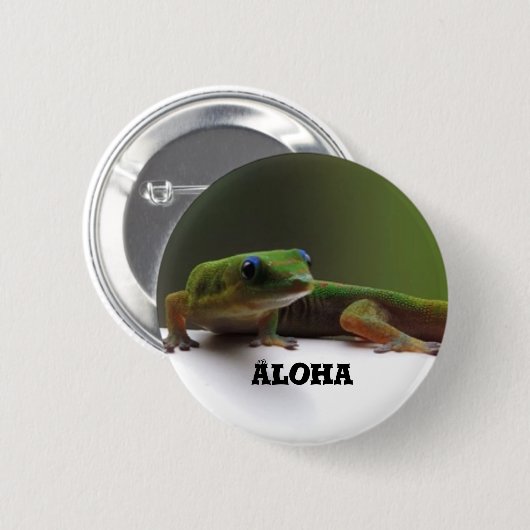 Goldstaub Gecko Button (Vorne & Hinten)