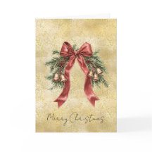 Goldstaub Glitzer Konfetti Rot Schleife Glocken We