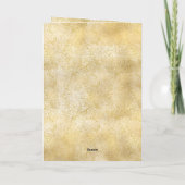 Goldstaub Glitzer Konfetti Weihnachtsmann Schlitte Karte (Rückseite)