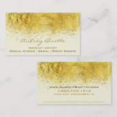 Goldstaub-Maskenbildnergewohnheits-Visitenkarten Terminkarte (Vorne/Hinten)