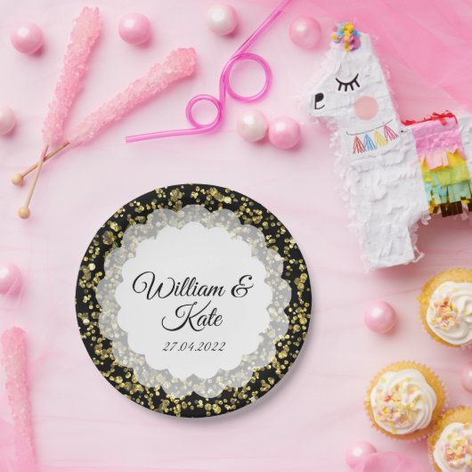 Goldstaub Pappteller (Party)