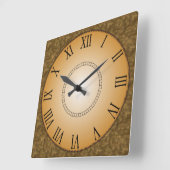 Goldstaub römische Zahl Quadratische Wanduhr (Winkel)