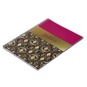 Goldstaub und Rot Notizblock (Linke Seite)