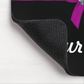 Goldstaub und schwarz personalisiert mousepad (Ecke)