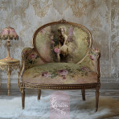 Goldstaub, Vintage Fee, Romantik & Blumen Seidenpapier