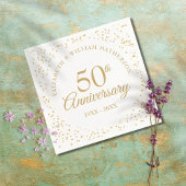 Goldstaub zum 50. Jubiläum Serviette