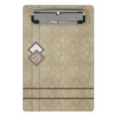 Goldstaube Mini Klemmbrett (Vorderseite)