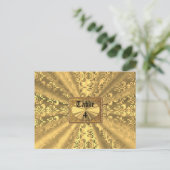 Goldstaube Postkarte (Stehend Vorderseite)