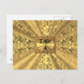 Goldstaube Postkarte (Vorne/Hinten)