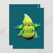 Goldstaubgecko Postkarte (Vorne/Hinten)