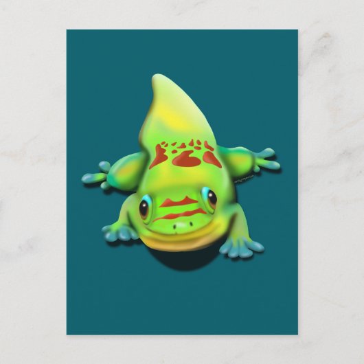 Goldstaubgecko Postkarte (Vorderseite)