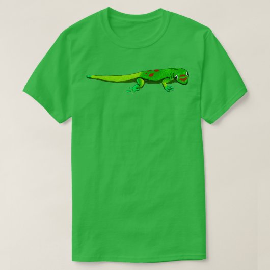 Goldstaubgecko zeichnend T-Shirt (Design vorne)