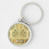 Goldstaubmutter personalisiert schlüsselanhänger (Vorne)