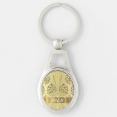 Goldstaubmutter personalisiert schlüsselanhänger (Vorderseite)