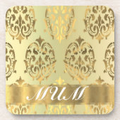 Goldstaubmutter personalisiert untersetzer (Vorderseite)