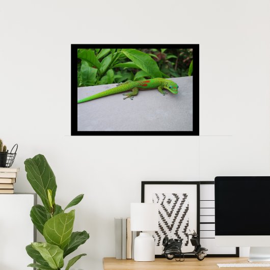Goldstaubtag Gecko Poster (Heimbüro)