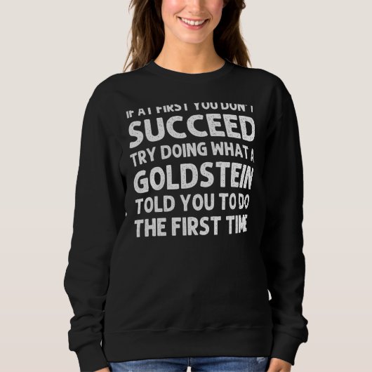Goldstein Familienname Tree Geburtstag Wiedersehen Sweatshirt (Vorderseite)