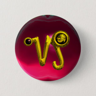 GOLDsteinbock/TIERKREIS-ZEICHEN-JUWEL Button