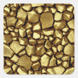 Goldsteine Quadratischer Aufkleber