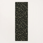 Goldstern-Design auf Schwarz Yogamatte (Rückseite)