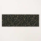 Goldstern-Design auf Schwarz Yogamatte (Vorderseite (Horizontal))
