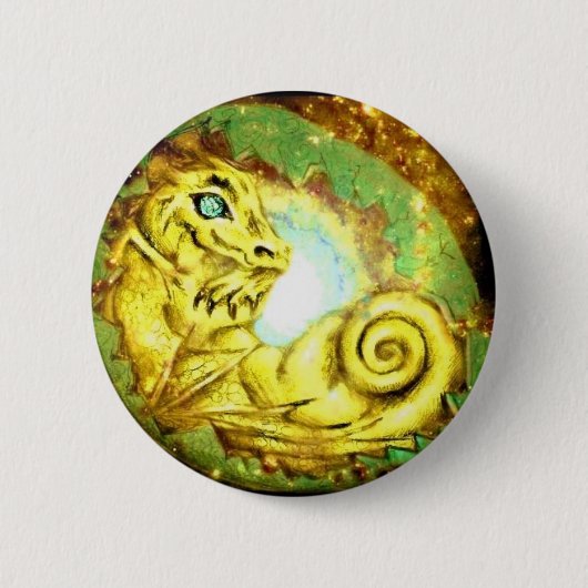 Goldstern-Drache Button (Vorderseite)