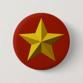 Goldstern, goldener Stern, Rot, Abzeichen Button (Vorderseite)