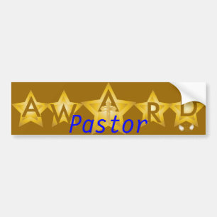 Goldstern-Preis-Autoaufkleber des Pastor-fünf Autoaufkleber
