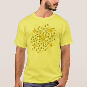 Goldstern-u. -widerhaken-T - Shirt