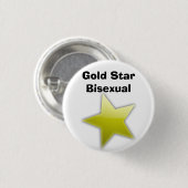 Goldsternbisexual-Abzeichen Button (Vorne & Hinten)