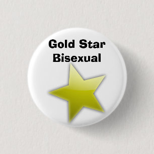 Goldsternbisexual-Abzeichen Button