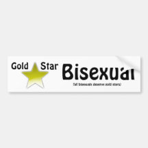 Goldsternbisexual-Autoaufkleber