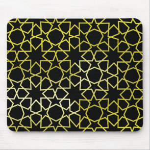 Goldsternchen-Vereinbarung auf Schwarzem Mousepad