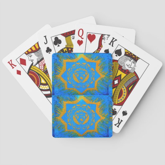 Goldsterne auf blau spielkarten (Rückseite)