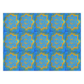 Goldsterne auf blau tischdecke (Vorderseite (Horizontal))