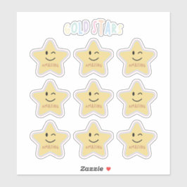 Goldsterne Aufkleber