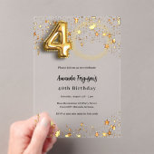 Goldsterne aus dem 40. Foto überzeugen Acryleinladungen (Insitu (Handheld))