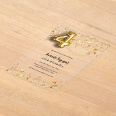 Goldsterne aus dem 40. Foto überzeugen Acryleinladungen (Ablage )