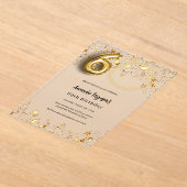 Goldsterne aus dem 60. Foto überzeugen Acryleinladungen (Ablage )