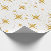 Goldsterne Geschenkpapier (Ecke)
