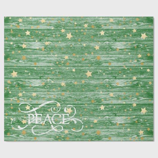 Goldsterne Geschenkpapier (Flach)