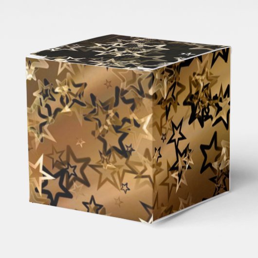 Goldsterne Geschenkschachtel (Vorderseite)