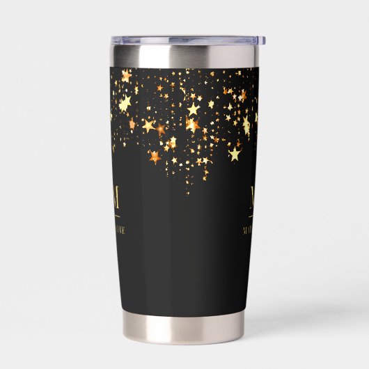 Goldsterne-Markennamen Thermobecher (Links)