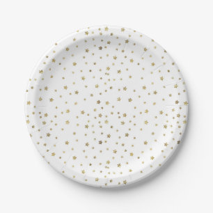 Goldsterne Pappteller