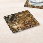 Goldsterne Rechteckiger Pappuntersetzer (angewinkelt)